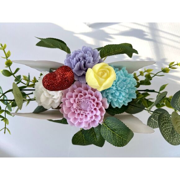 Handmade Goat's Milk Soap Flower Bouquet/Birthday/Mother’s Day/Easter/Spring - Picture 2 of 3